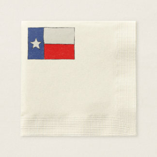 Texas Flag Sketch Napkin