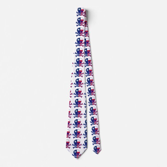 Texas Flag Skull Tie (Front)