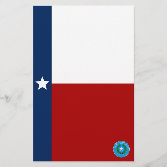 Texas flag stationery (Front)