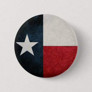 Texas Flag; Texan; 6 Cm Round Badge