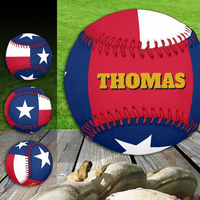 Texas Flag, Texas, Monogram / Baseball Balls (Creator Uploaded)