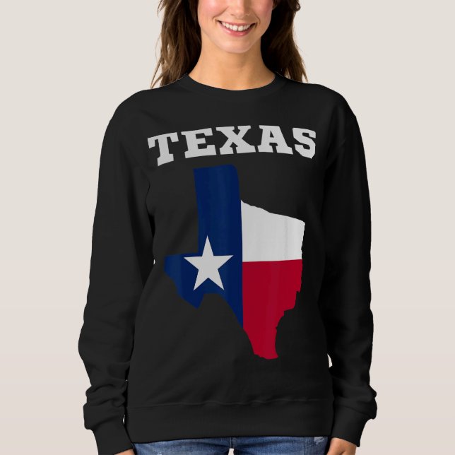 Texas Flag Texas State Sweatshirt (Front)