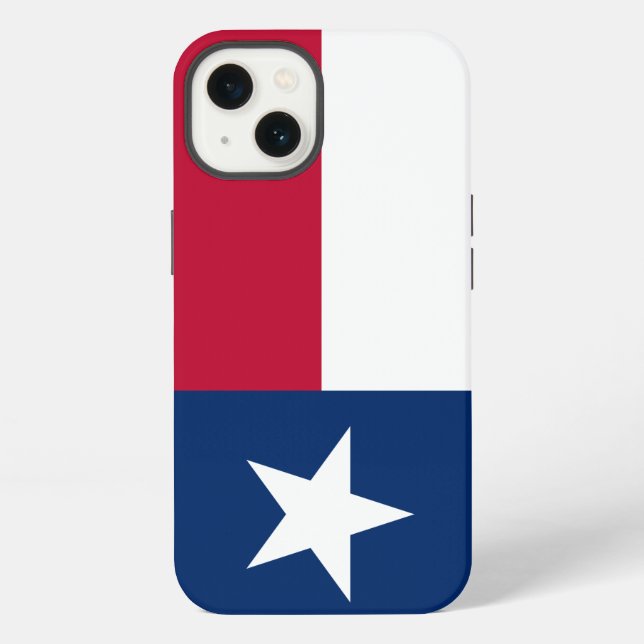 Texas Flag (vertical) iPhone Case (Back)