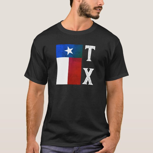 Texas Flag (vertical) T-Shirt (Front)