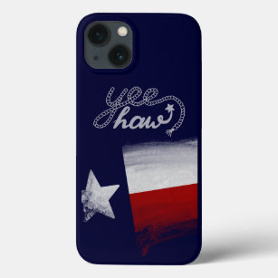 Texas Flag Watercolor Rustic Red White Blue Case-Mate iPhone Case