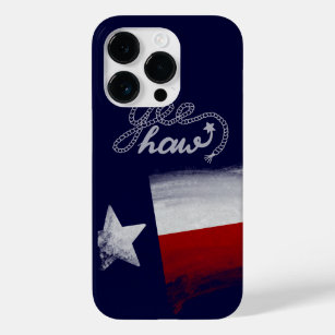 Texas Flag Watercolor Rustic Red White Blue Case-Mate iPhone 14 Pro Case