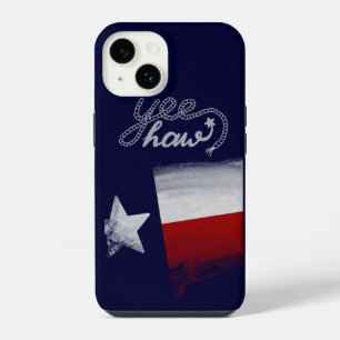Texas Flag Watercolor Rustic Red White Blue iPhone 14 Case