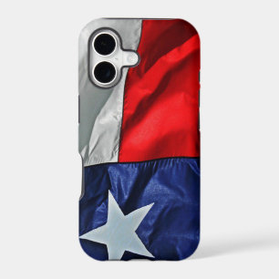 Texas Flag Waving Red White and Blue