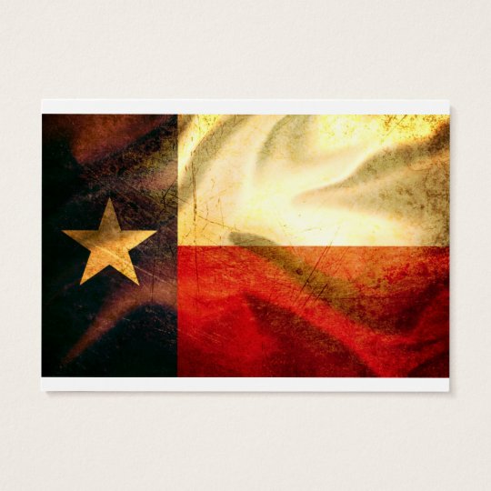 Texas Flag waving silk Business Card