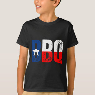 Texas Flag With Bbq T-Shirt