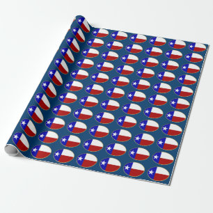 Texas flag wrapping paper