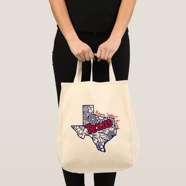Texas Floral Doodles   Tote Bag (Front (Product))