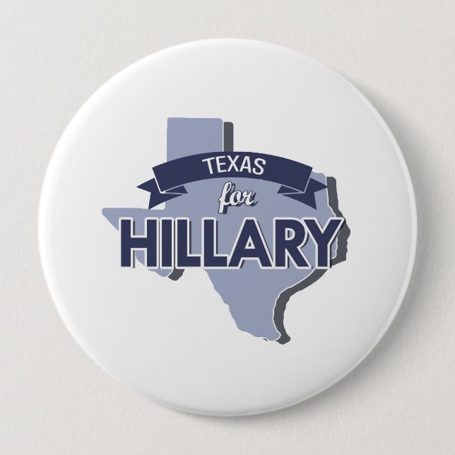 TEXAS FOR HILLARY -.png 10 Cm Round Badge (Front)
