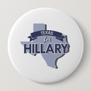 TEXAS FOR HILLARY -.png 10 Cm Round Badge