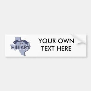TEXAS FOR HILLARY -.png Bumper Sticker