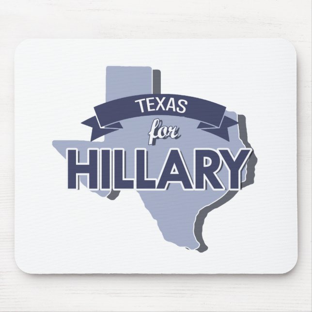 TEXAS FOR HILLARY -.png Mouse Mat (Front)