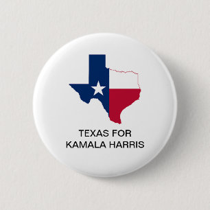 TEXAS for Kamala Harris 2024 Button
