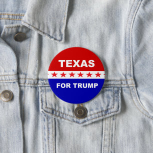 Texas For Trump 7.5 Cm Round Badge