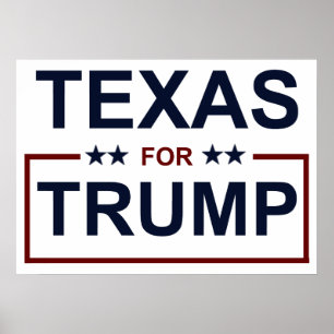 Texas for Trump Poster