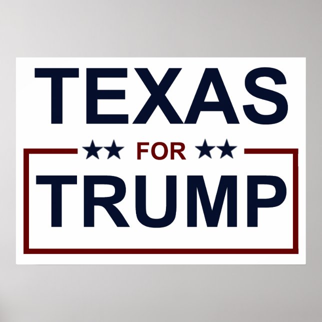 Texas for Trump Poster (Front)