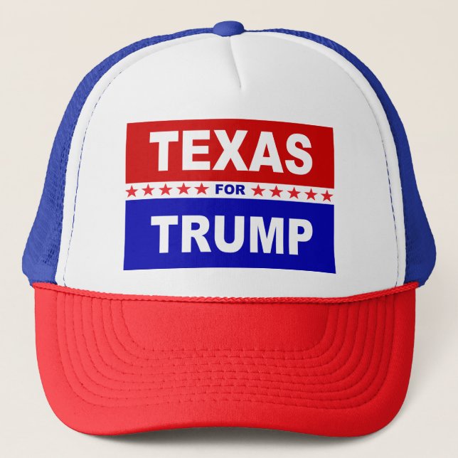 Texas For Trump Trucker Hat (Front)