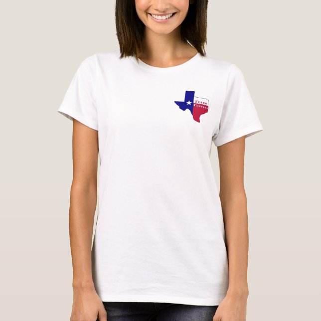 Texas Forever Flag Map T-Shirt (Front)