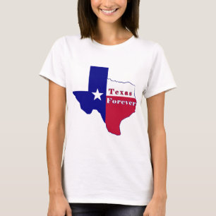 Texas Forever Flag Map T-Shirt