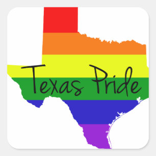 Texas Gay Pride Square Sticker