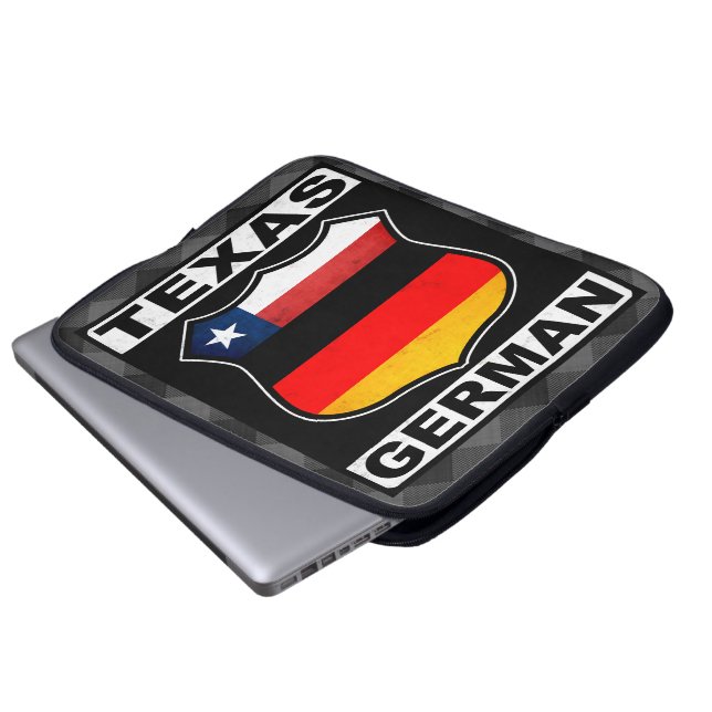 Texas German American Laptop Cover (Front Bottom)