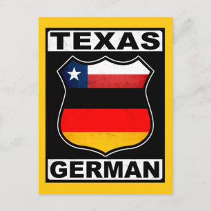 Texas German American Postcard