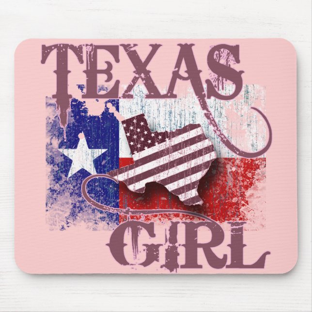 TEXAS GIRL MOUSE MAT (Front)