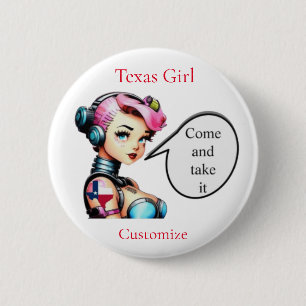 Texas Girl Thunder_Cove  6 Cm Round Badge