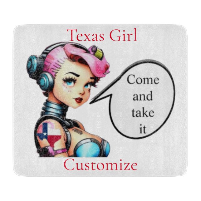 Texas Girl Thunder_Cove  Cutting Board (Front)