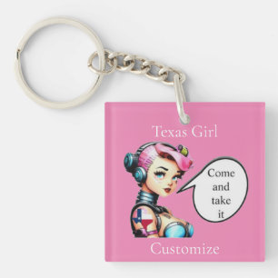 Texas Girl Thunder_Cove  Key Ring