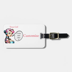 Texas Girl Thunder_Cove Luggage Tag