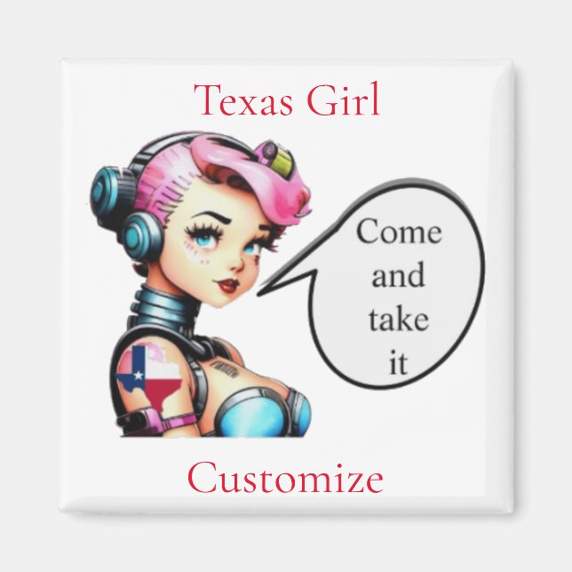 Texas Girl Thunder_Cove  Magnet (Front)