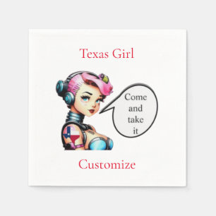 Texas Girl Thunder_Cove Napkin