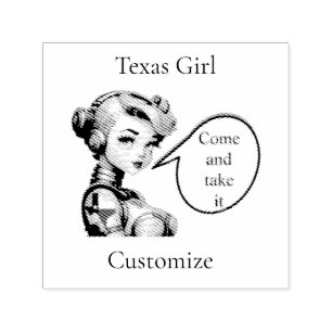 Texas Girl Thunder_Cove Self-inking Stamp