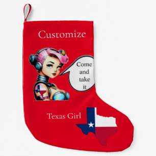 Texas Girl Thunder_Cove Small Christmas Stocking