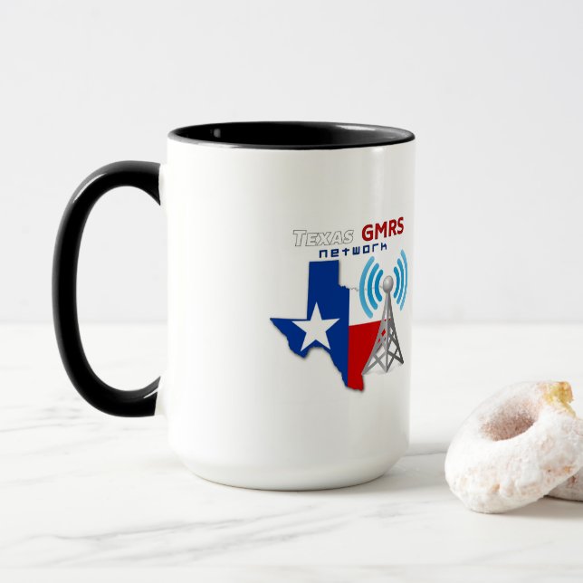 Texas GMRS Network - Two Tone Mug (With Donut)