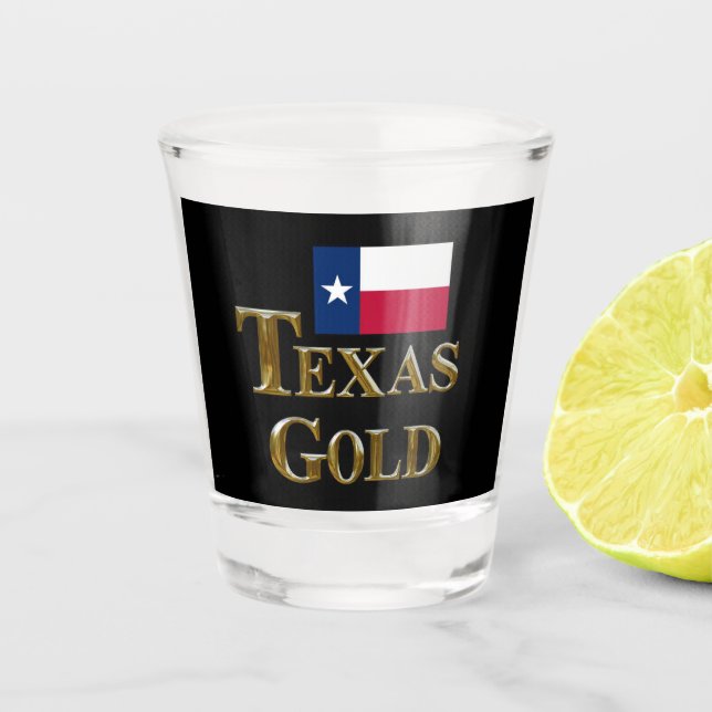TEXAS GOLD SHOT GLASS (Front)
