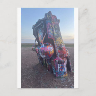 Texas Graffiti Route 66 Art Postcard