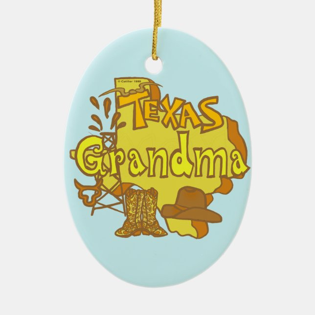 Texas Grandma ornament  (Front)