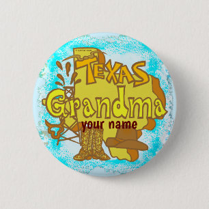 Texas Grandma pin button