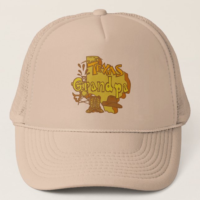 Texas Grandpa Trucker Hat (Front)