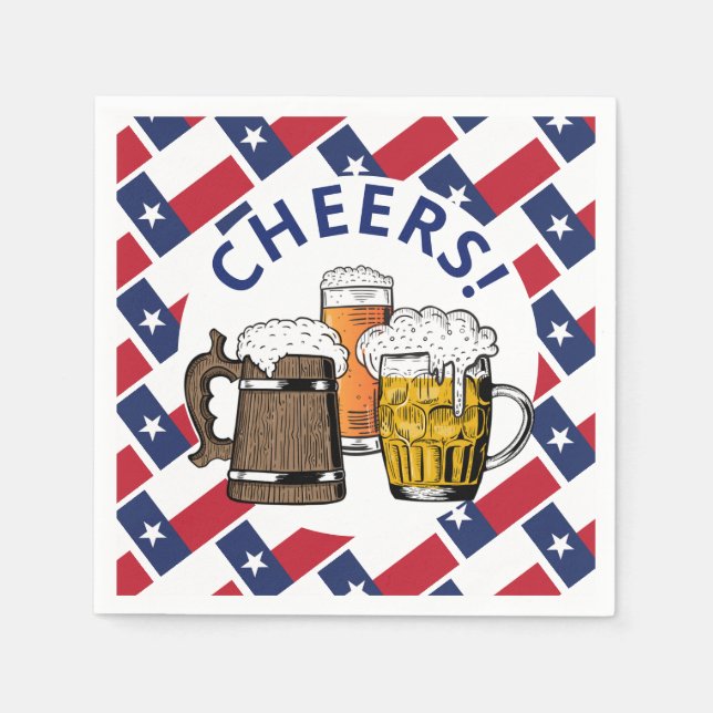TEXAS Great Texan Beer Paper Napkin (Front)