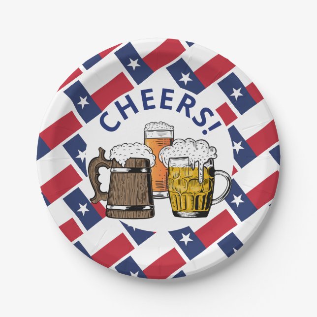 TEXAS Great Texan Beer Paper Plate (Front)