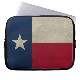 Texas Grunge- Lone Star Flag Laptop Sleeve