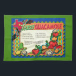 Texas Guacamole Recipe Tea Towel<br><div class="desc">Great vintage Texas Guacamole recipe postcard repurposed!</div>
