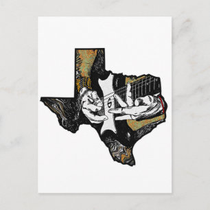 Texas Guitar Postcard